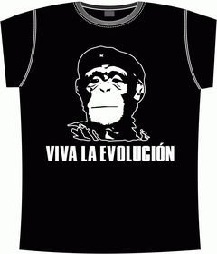 Прикольные футболки: viva la evolucion black